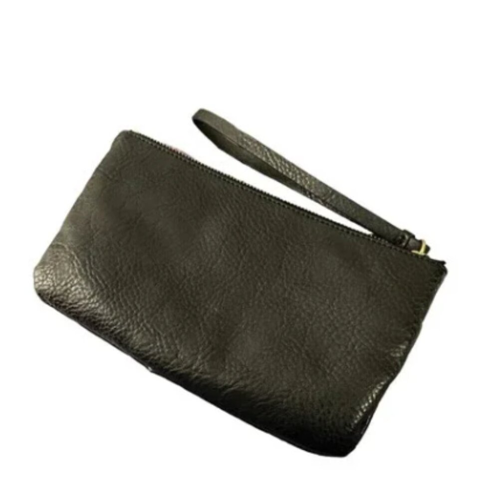 Juicy Couture Black Pebbled Leather Wristlet Small Clutch Purse - Picture 7 of 7